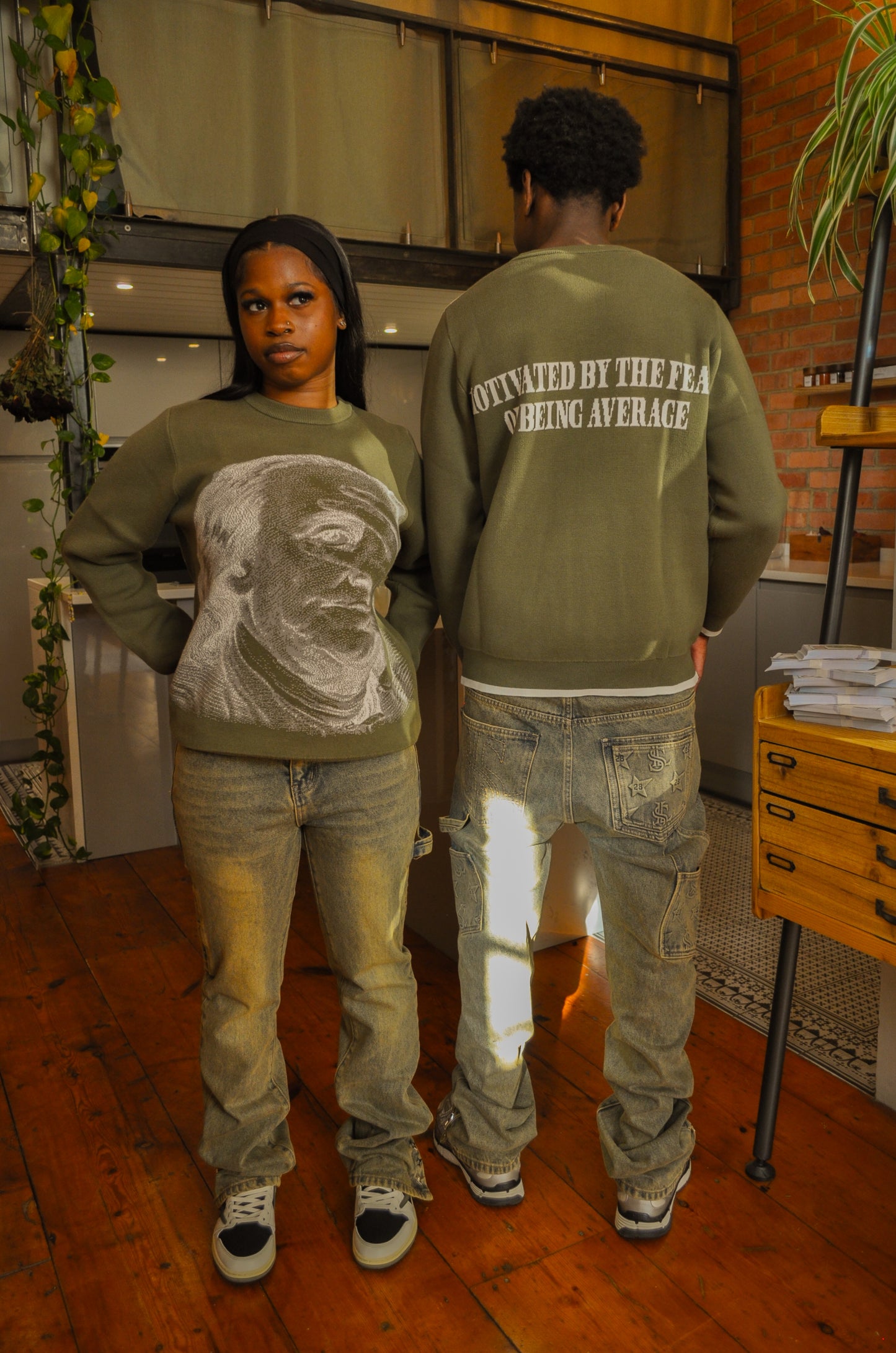 “Star” Olive Denim