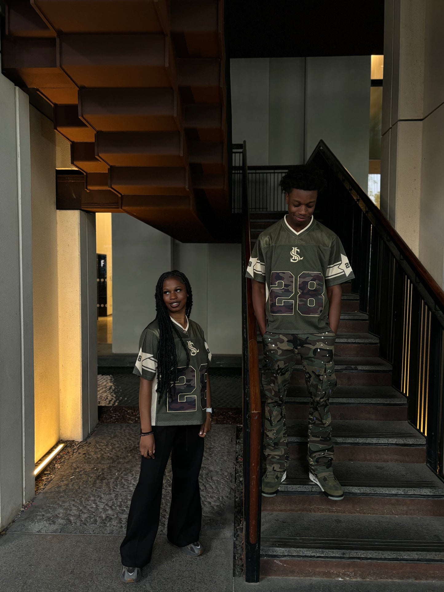 "Camo 28" Olive Green Jersey