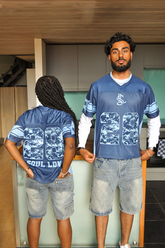 "Camo 28" Navy Jersey