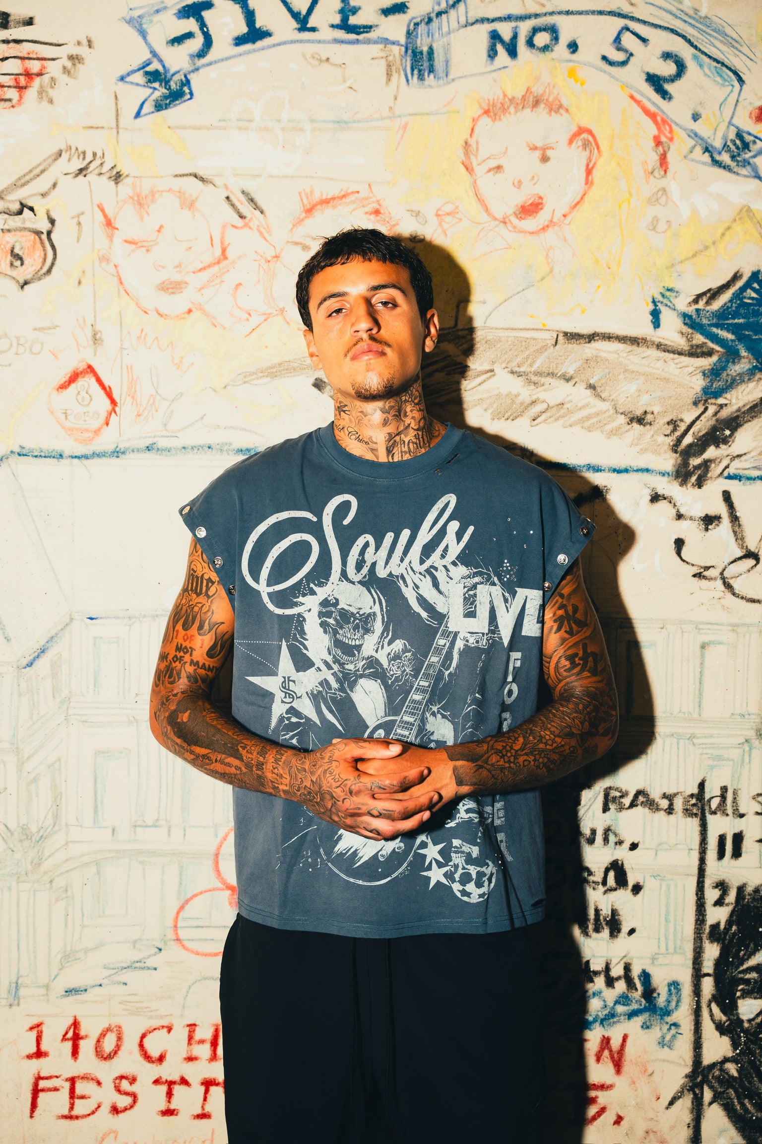 ”Souls Live forever” Detachable Sleeve T-shirt