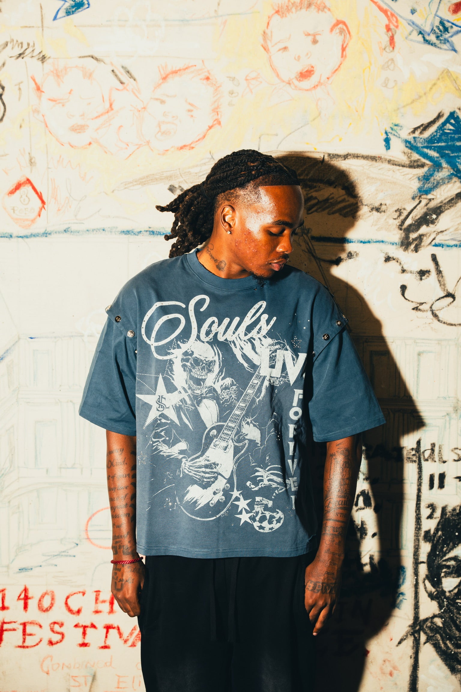 ”Souls Live forever” Detachable Sleeve T-shirt