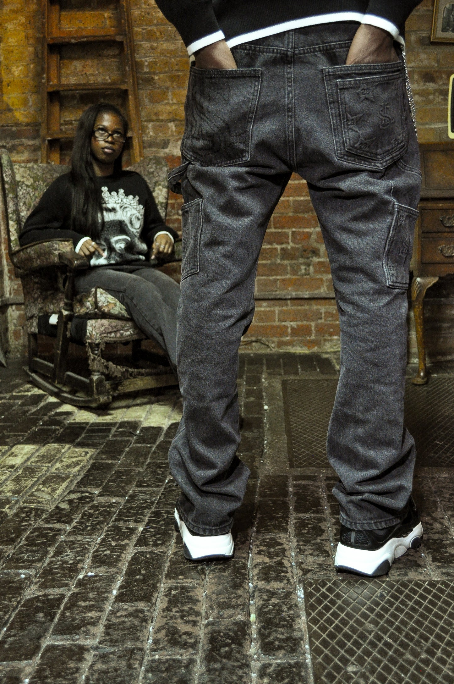 “Star” Black Denim