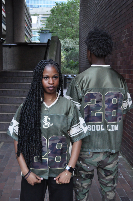 "Camo 28" Olive Green Jersey