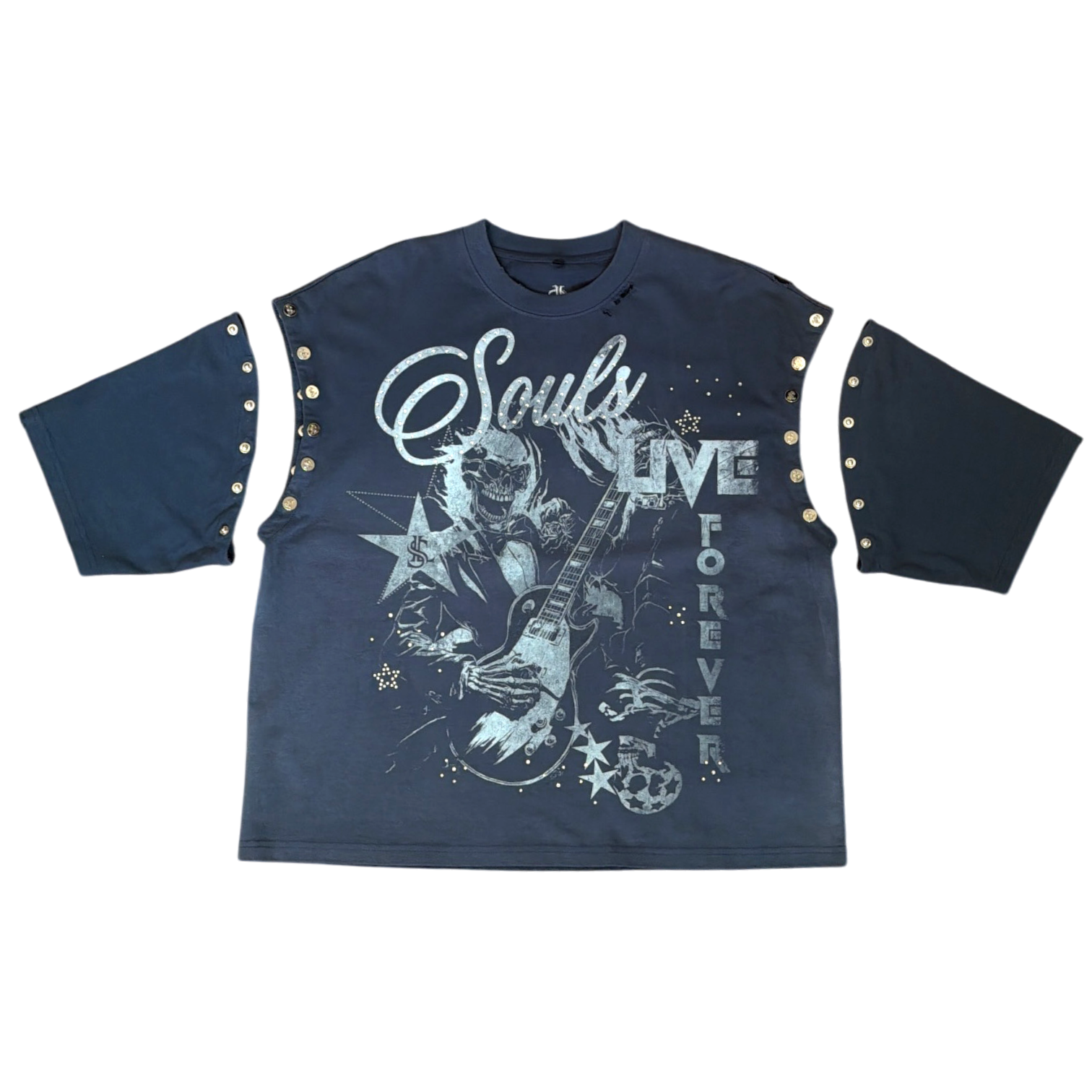 ”Souls Live forever” Detachable Sleeve T-shirt
