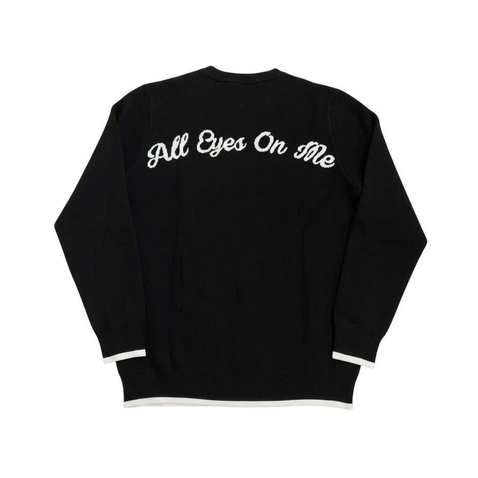 "All eyes on me" Black Jumper